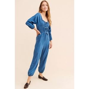 [SOLD] {Anthropologie} Denim Blue jumpsuit